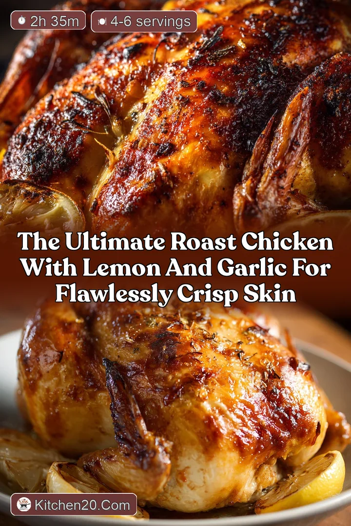 The Ultimate Roast Chicken with Lemon and Garlic for Flawlessly Crisp Skin