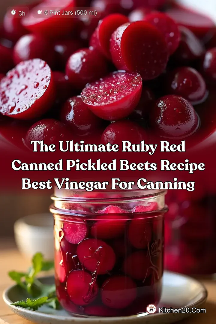The Ultimate Ruby Red Canned Pickled Beets Recipe Best Vinegar for Canning
