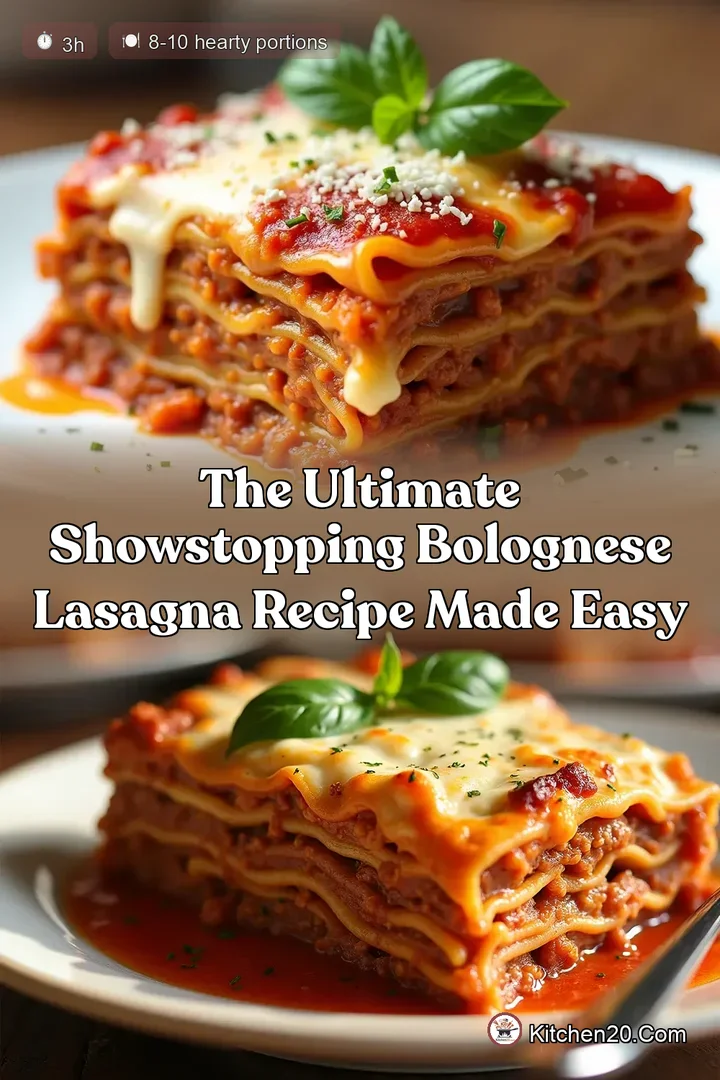 The Ultimate ShowStopping Bolognese Lasagna Recipe Made Easy