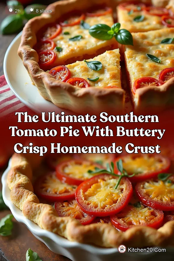 The Ultimate Southern Tomato Pie with Buttery Crisp Homemade Crust