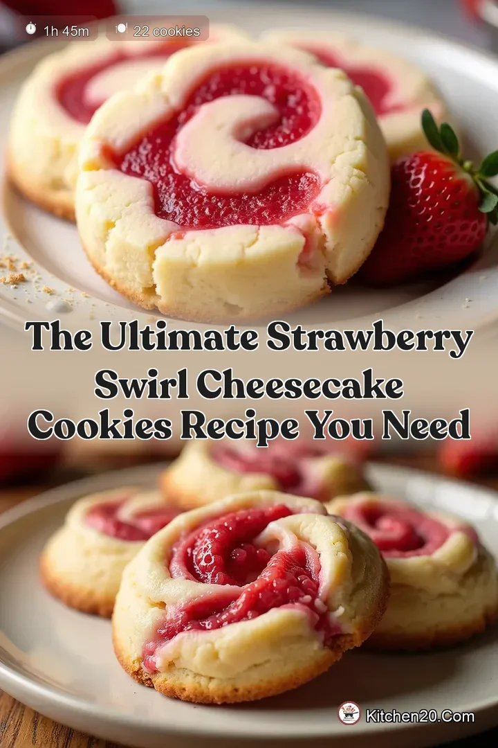 The Ultimate Strawberry Swirl Cheesecake Cookies Recipe You Need