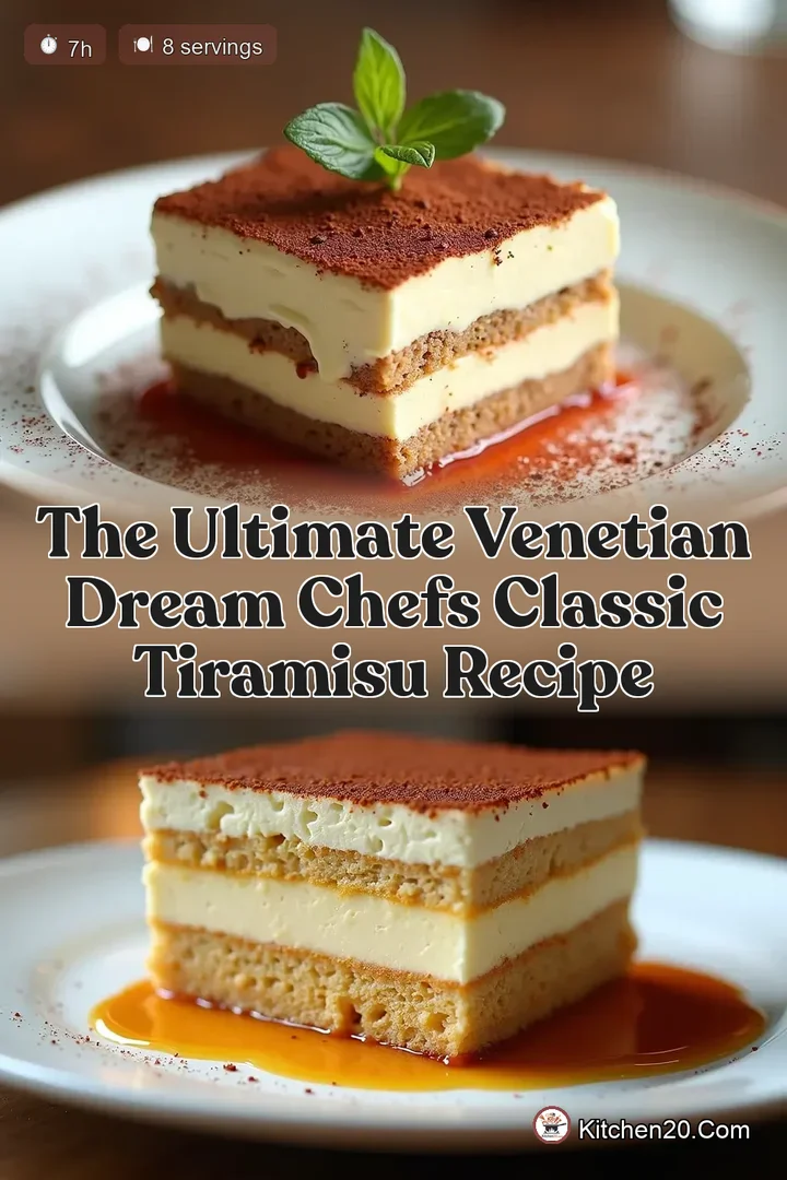 The Ultimate Venetian Dream Chefs Classic Tiramisu Recipe