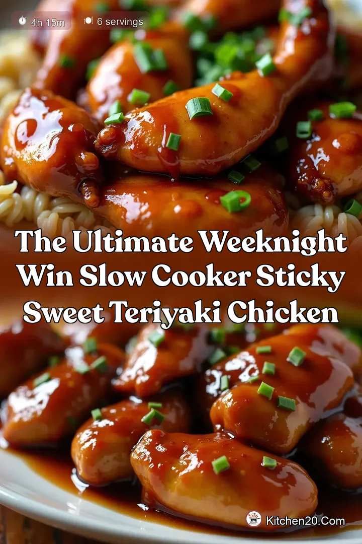 The Ultimate Weeknight Win Slow Cooker Sticky Sweet Teriyaki Chicken