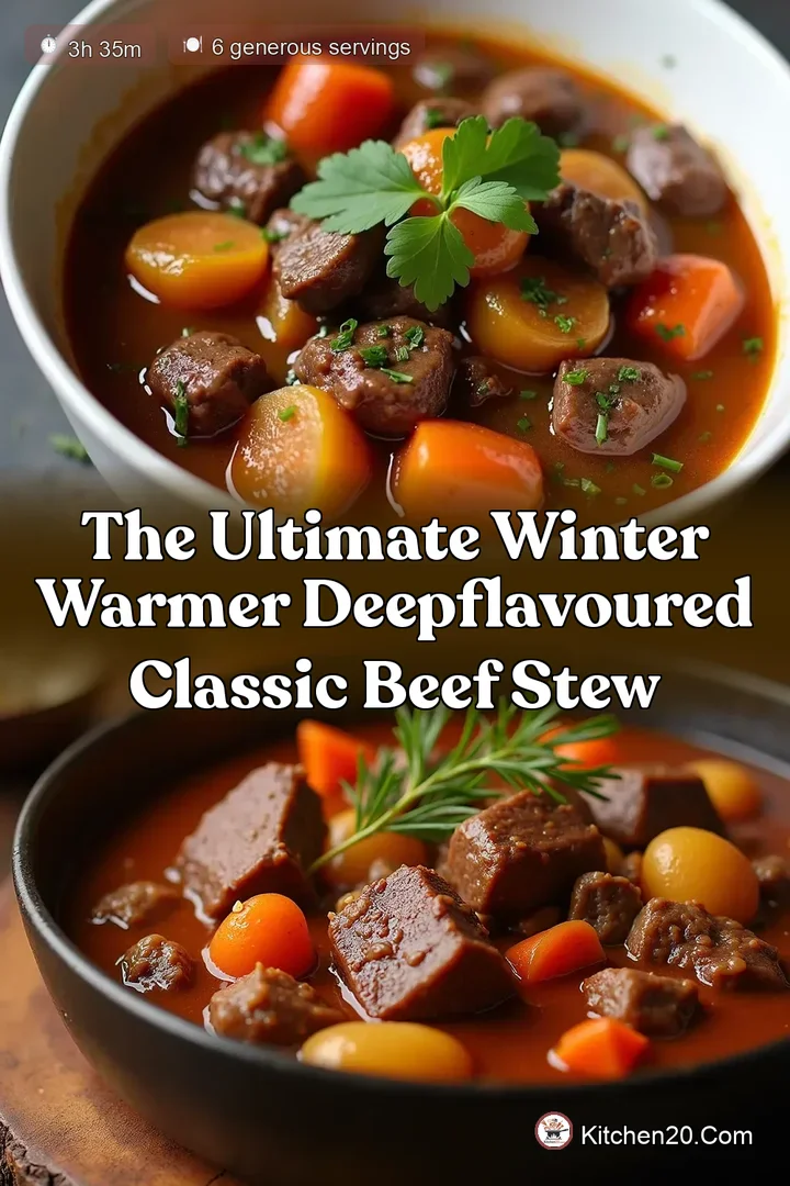 The Ultimate Winter Warmer DeepFlavoured Classic Beef Stew