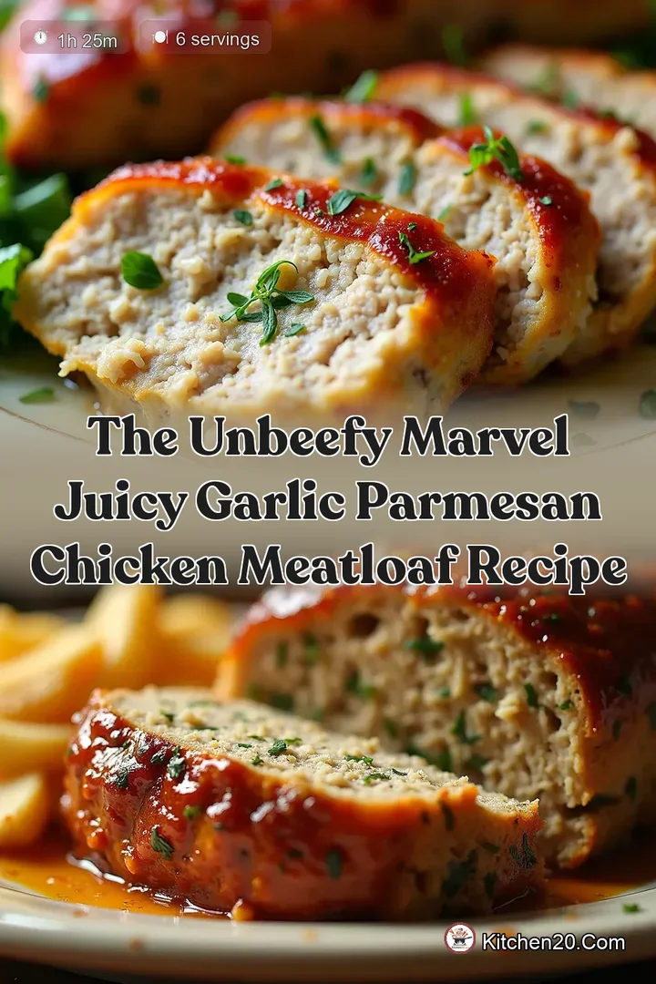 The UnBeefy Marvel Juicy Garlic Parmesan Chicken Meatloaf Recipe