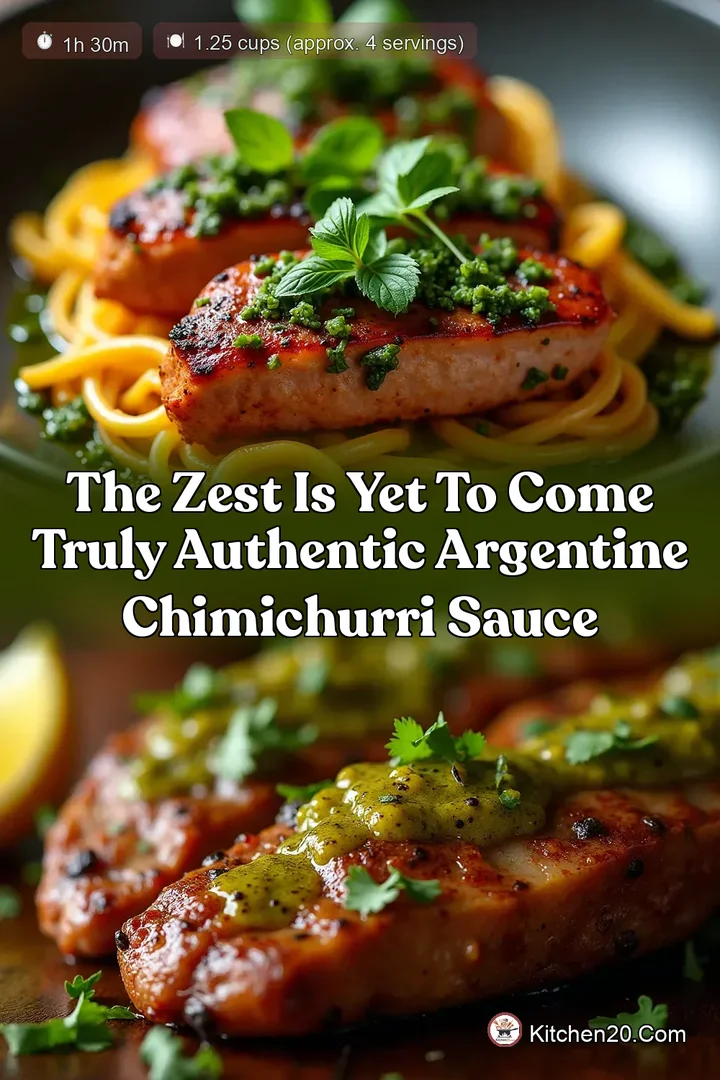 The Zest is Yet to Come Truly Authentic Argentine Chimichurri Sauce