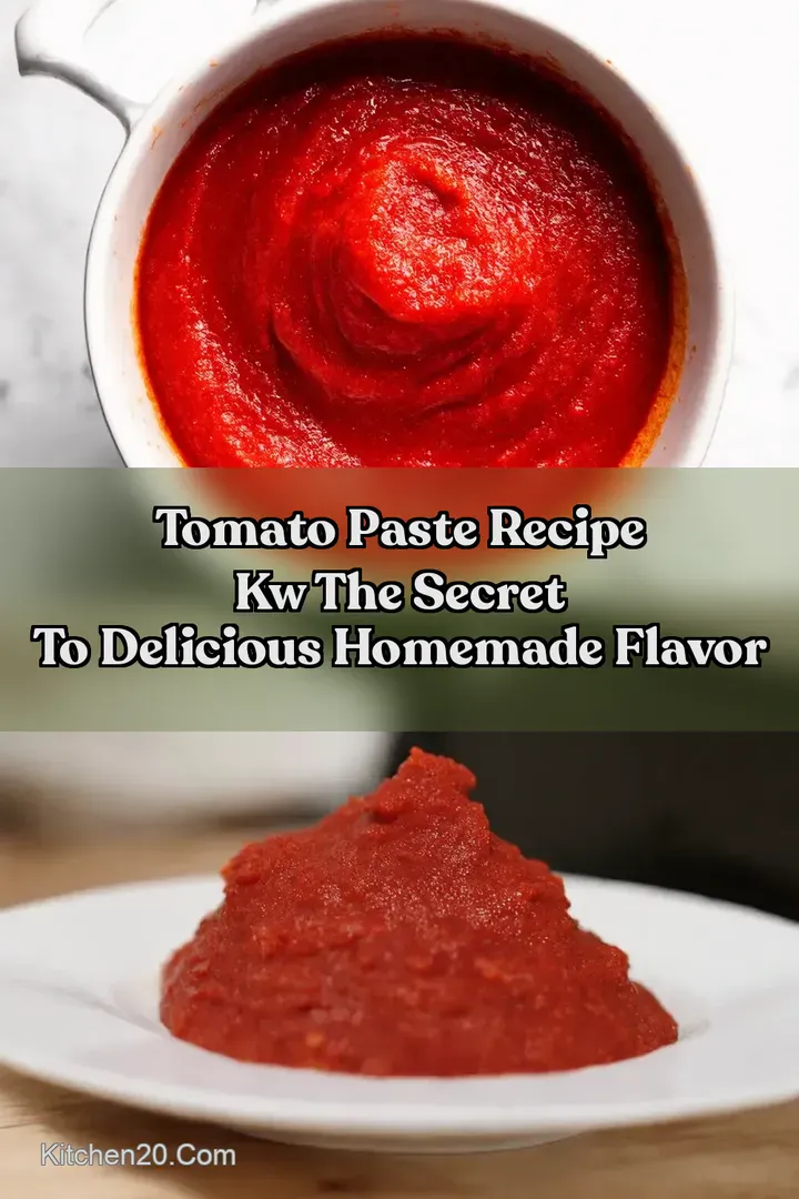 Tomato Paste Recipe kw The Secret to Delicious Homemade Flavor