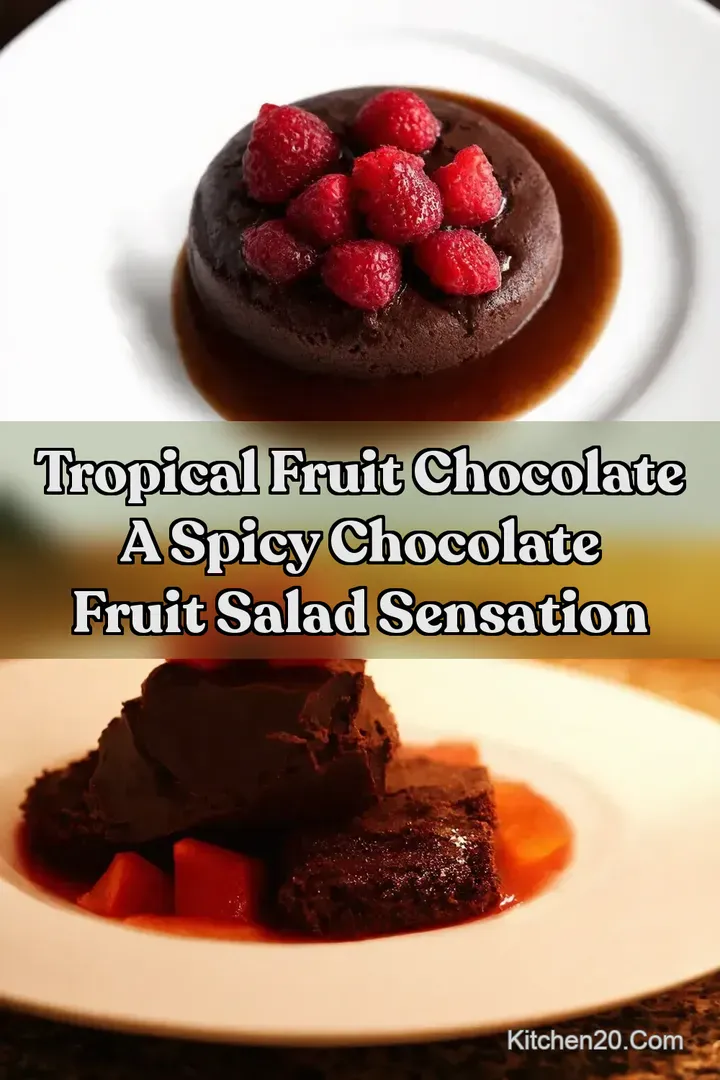 Tropical Fruit Chocolate A Spicy Chocolate Fruit Salad Sensation