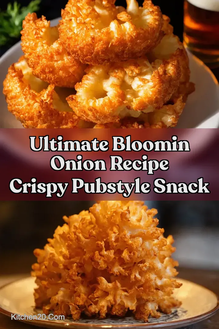 Ultimate Bloomin Onion Recipe Crispy PubStyle Snack