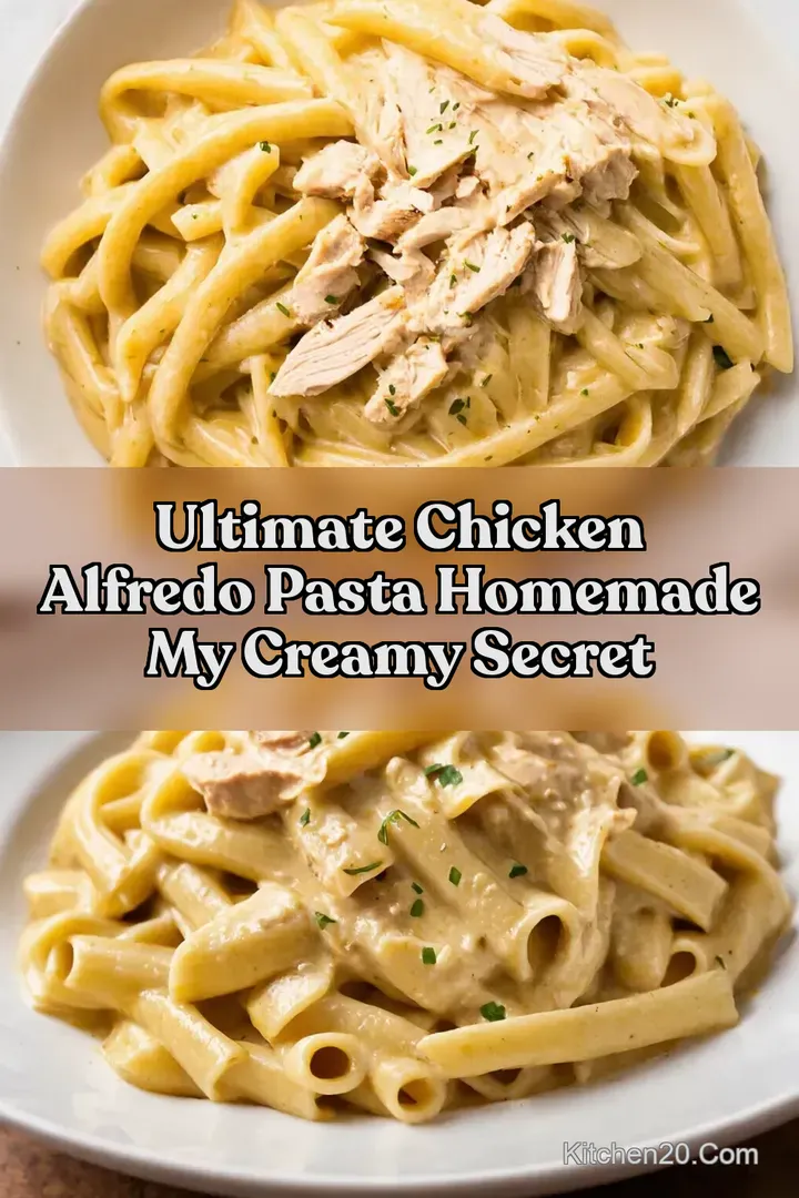 Ultimate Chicken Alfredo Pasta Homemade My Creamy Secret : PIN FOR LATER Ultimate Chicken Alfredo Pasta Homemade My Creamy Secret