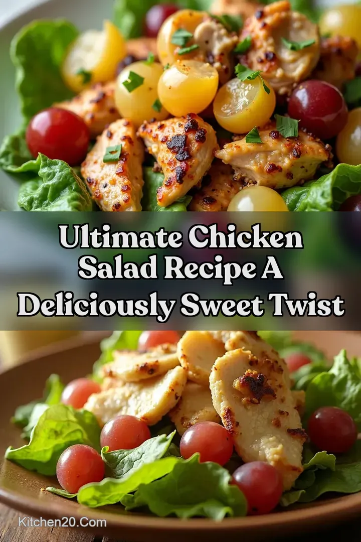 Ultimate Chicken Salad Recipe A Deliciously Sweet Twist