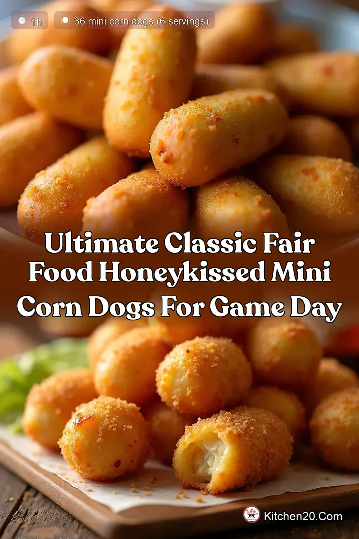 Ultimate Classic Fair Food HoneyKissed Mini Corn Dogs for Game Day