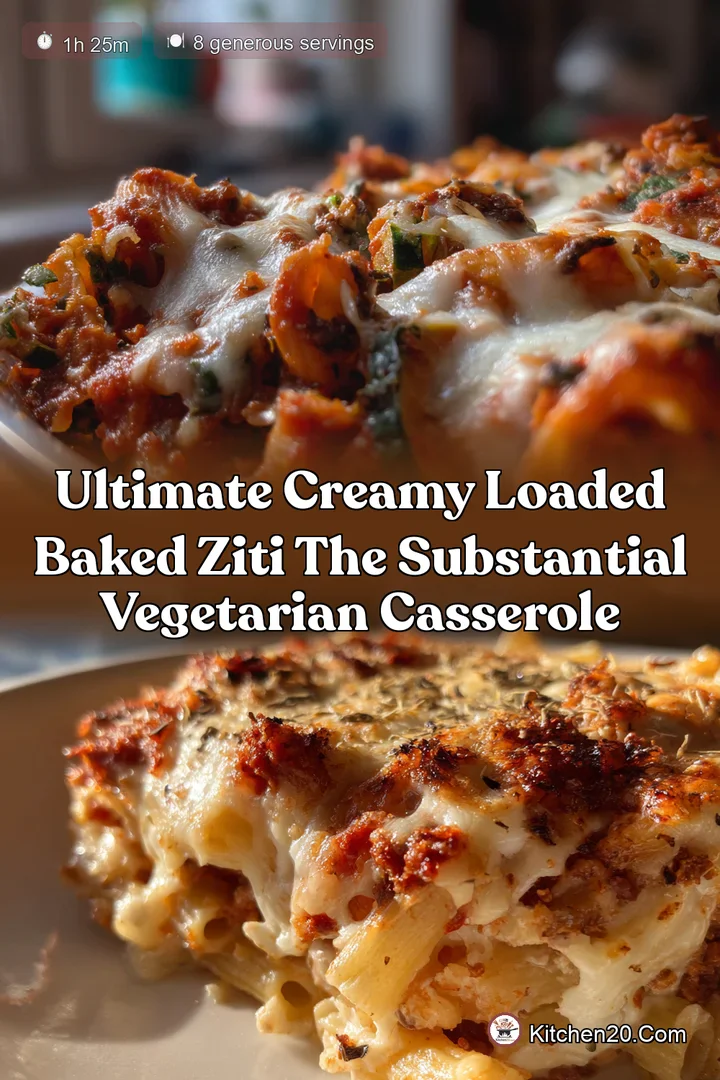 Ultimate Creamy Loaded Baked Ziti The Substantial Vegetarian Casserole