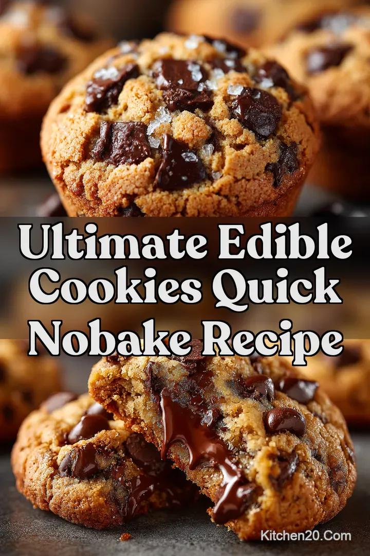 Ultimate Edible Cookies Quick NoBake Recipe
