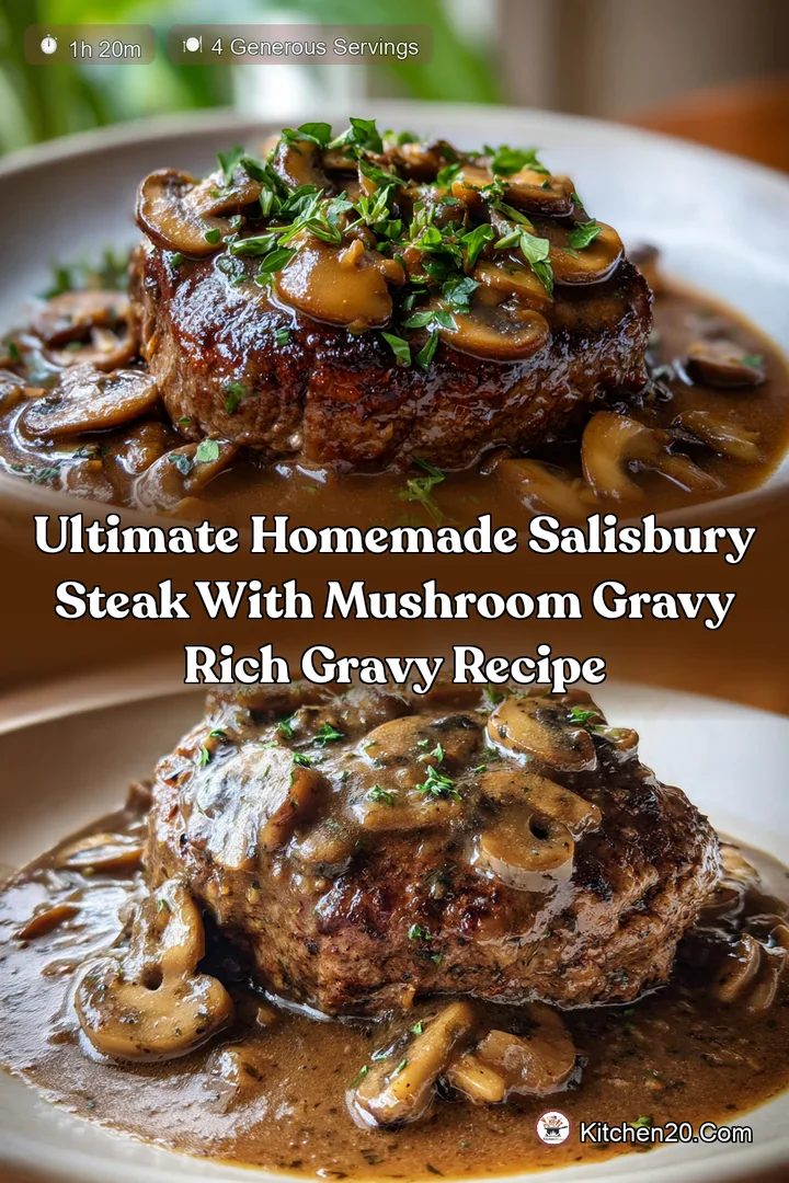 Ultimate Homemade Salisbury Steak with Mushroom Gravy Rich Gravy Recipe