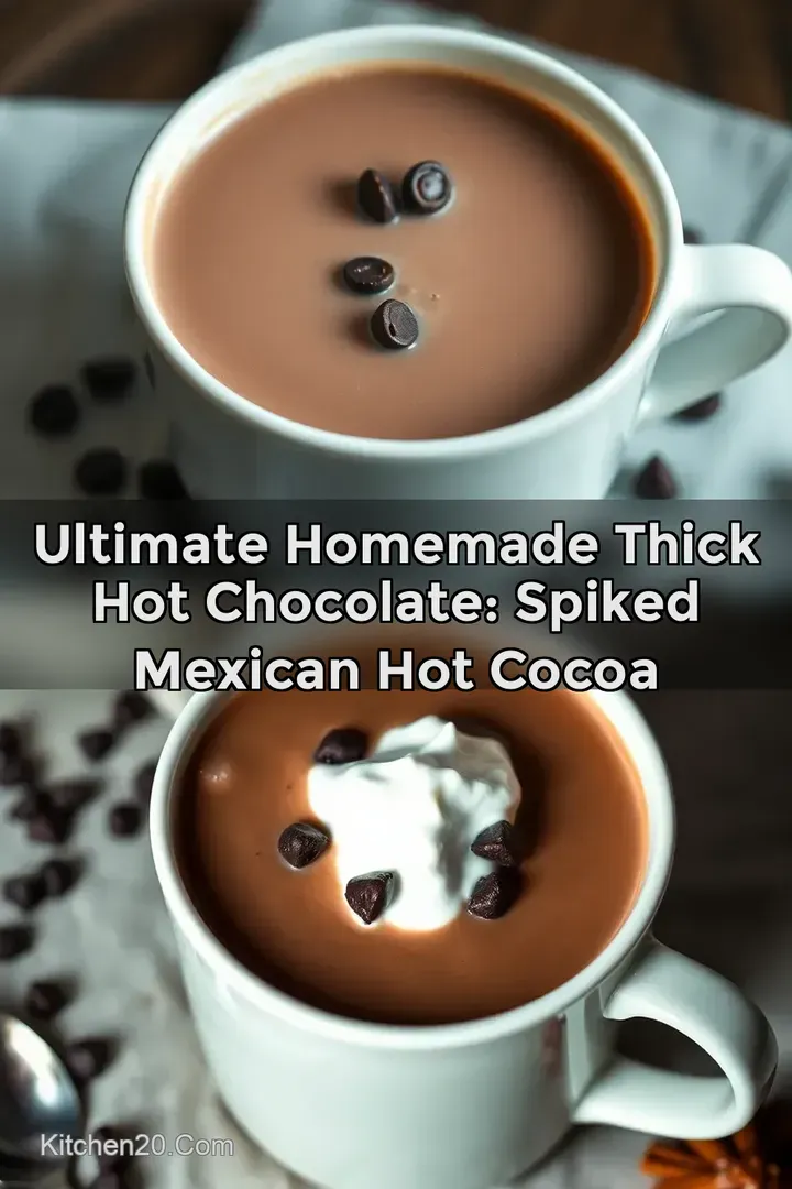 Ultimate Homemade Thick Hot Chocolate: Spiked Mexican Hot Cocoa