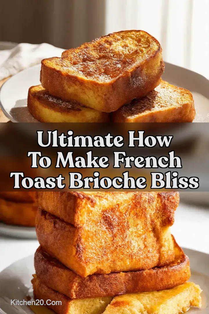 Ultimate How to Make French Toast Brioche Bliss