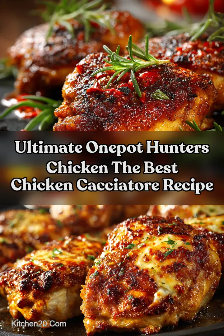 Ultimate OnePot Hunters Chicken The Best Chicken Cacciatore Recipe
