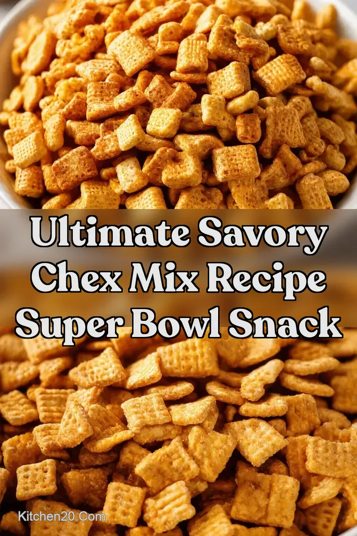 Ultimate Savory Chex Mix Recipe Super Bowl Snack