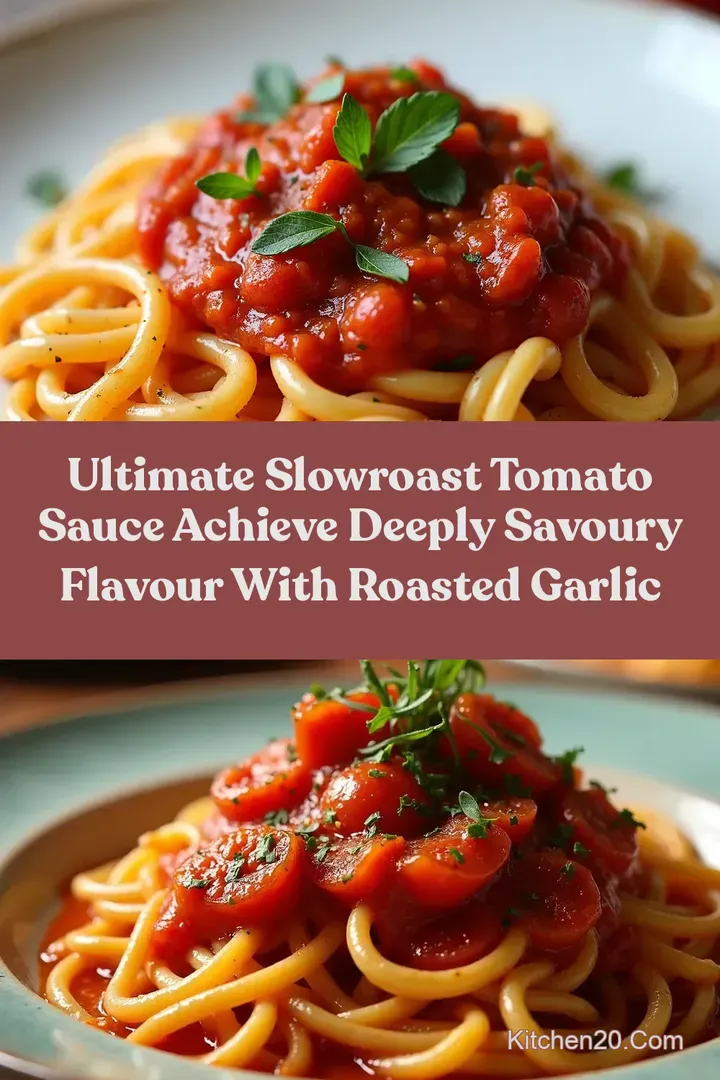 Ultimate SlowRoast Tomato Sauce Achieve Deeply Savoury Flavour with Roasted Garlic