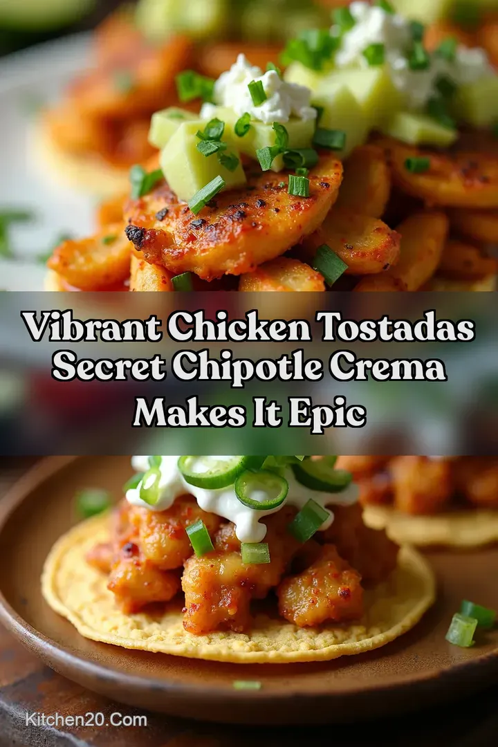 Vibrant Chicken Tostadas Secret Chipotle Crema Makes It Epic