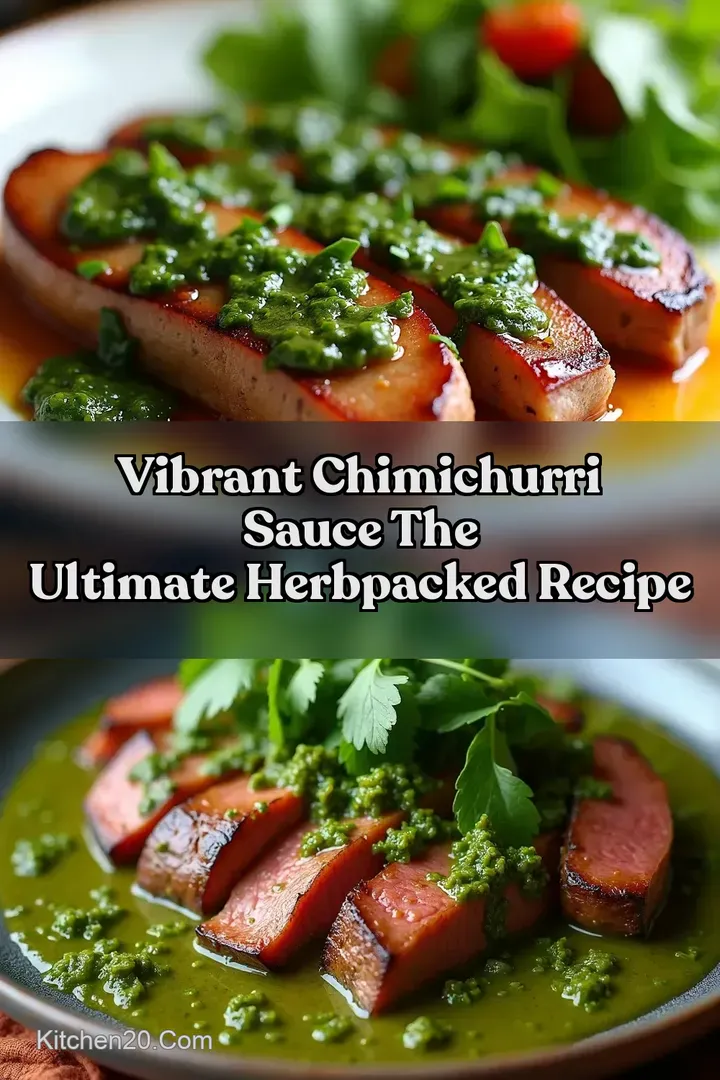Vibrant Chimichurri Sauce The Ultimate HerbPacked Recipe
