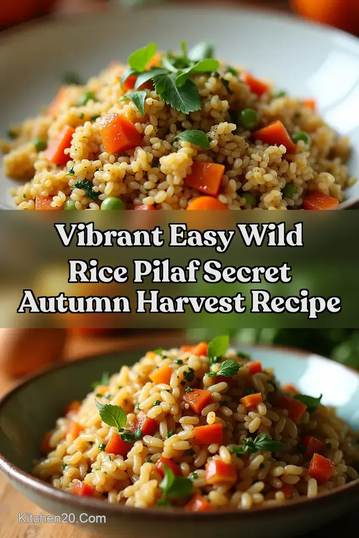 Vibrant Easy Wild Rice Pilaf Secret Autumn Harvest Recipe
