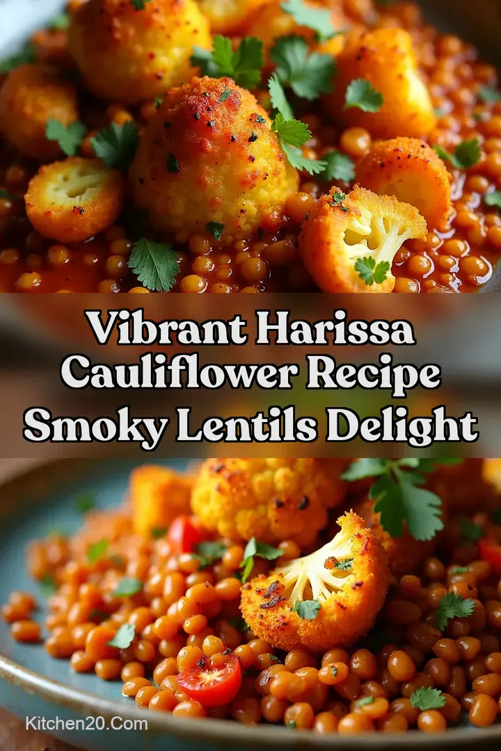 Vibrant Harissa Cauliflower Recipe Smoky Lentils Delight