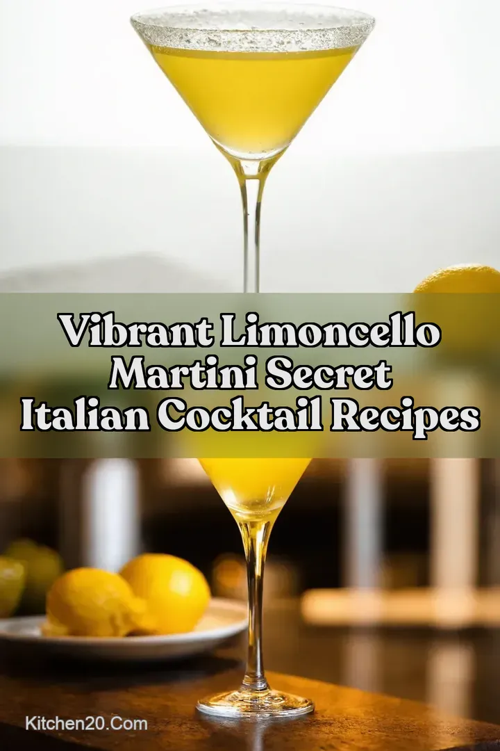 Vibrant Limoncello Martini Secret Italian Cocktail Recipes