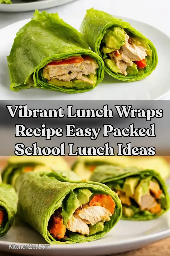 Vibrant Lunch Wraps Recipe Easy Packed School Lunch Ideas
