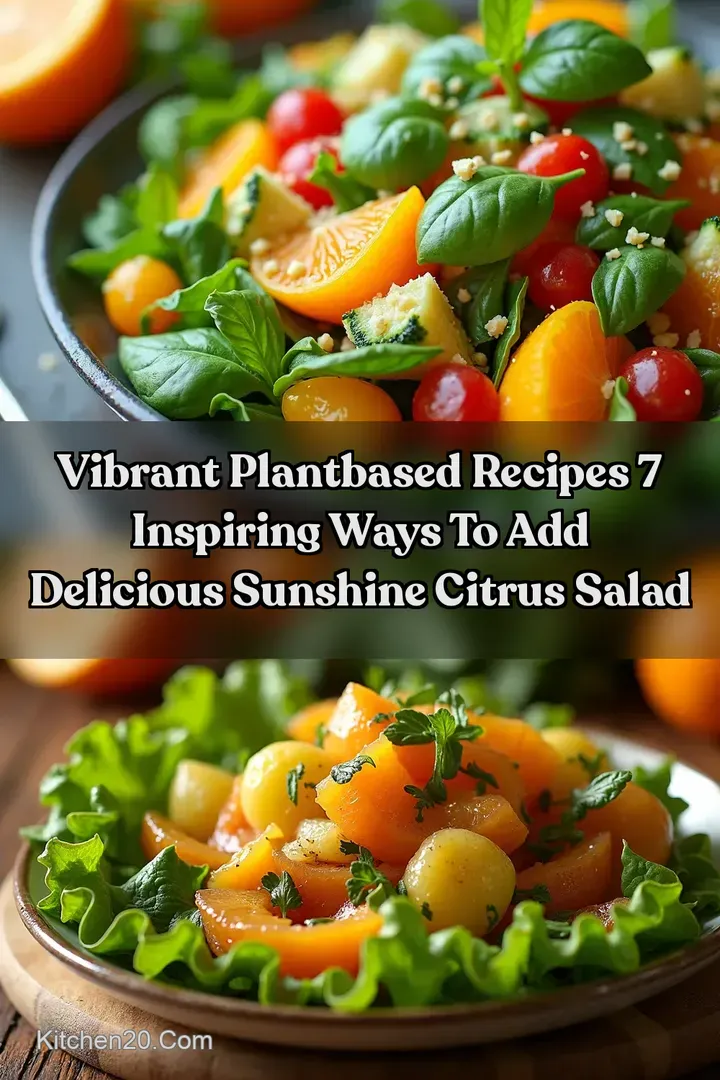 Vibrant PlantBased Recipes 7 Inspiring Ways to Add Delicious Sunshine Citrus Salad