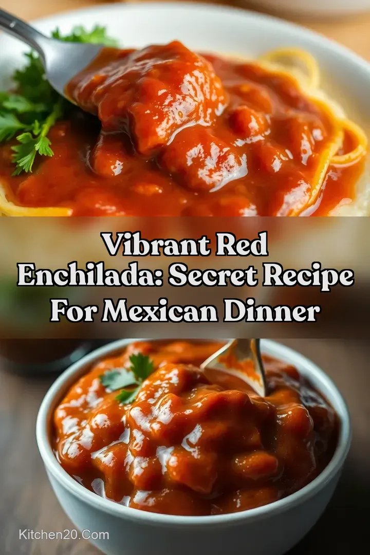 Vibrant Red Enchilada: Secret Recipe for Mexican Dinner