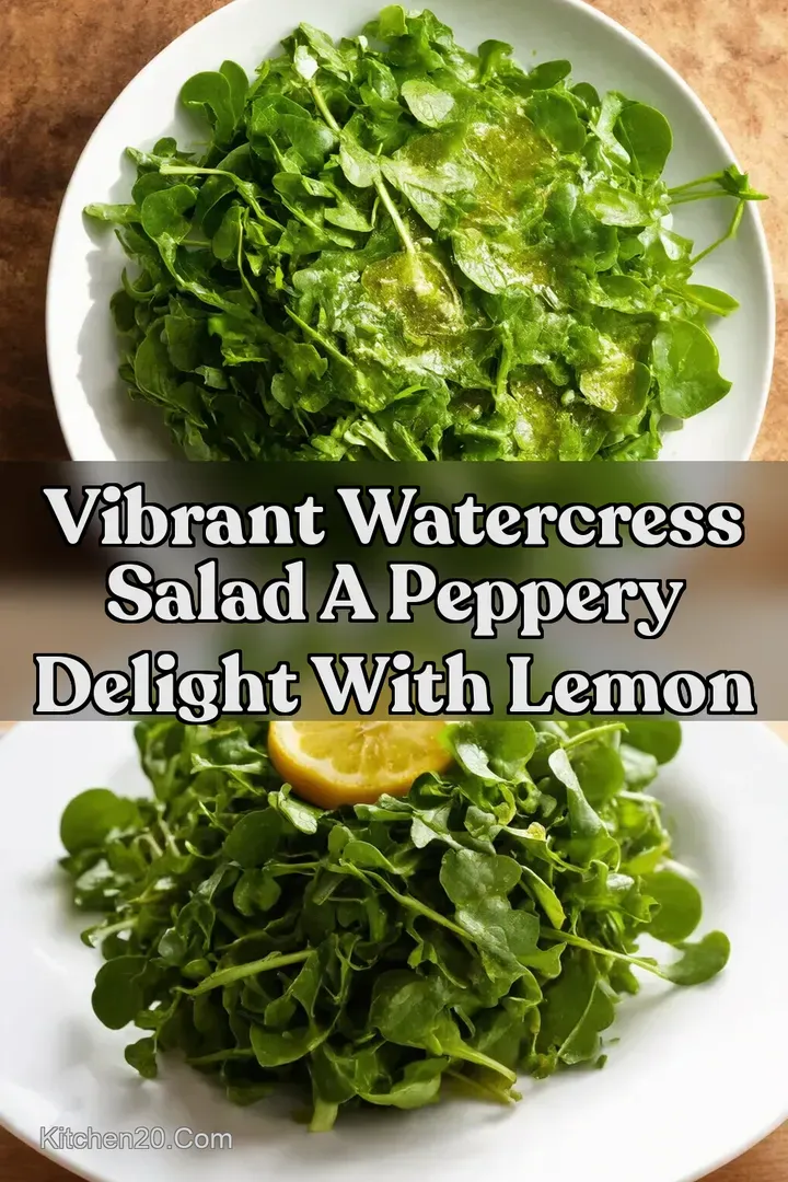Vibrant Watercress Salad A Peppery Delight With Lemon : PIN FOR LATER Vibrant Watercress Salad A Peppery Delight With Lemon