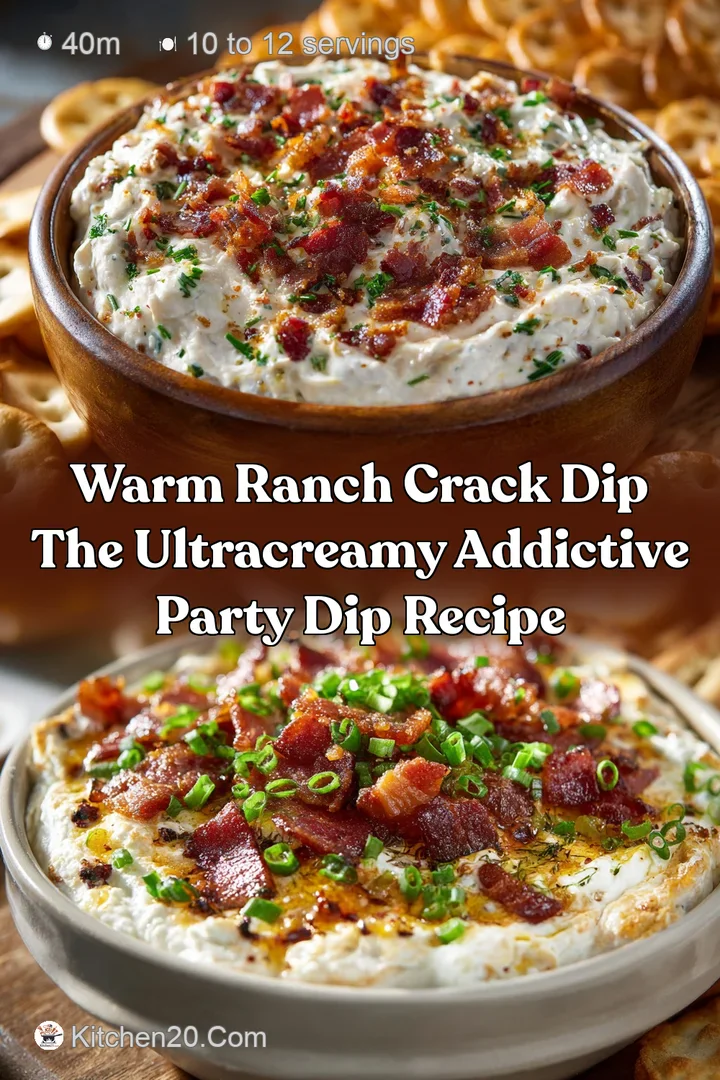 Warm Ranch Crack Dip The UltraCreamy Addictive Party Dip Recipe