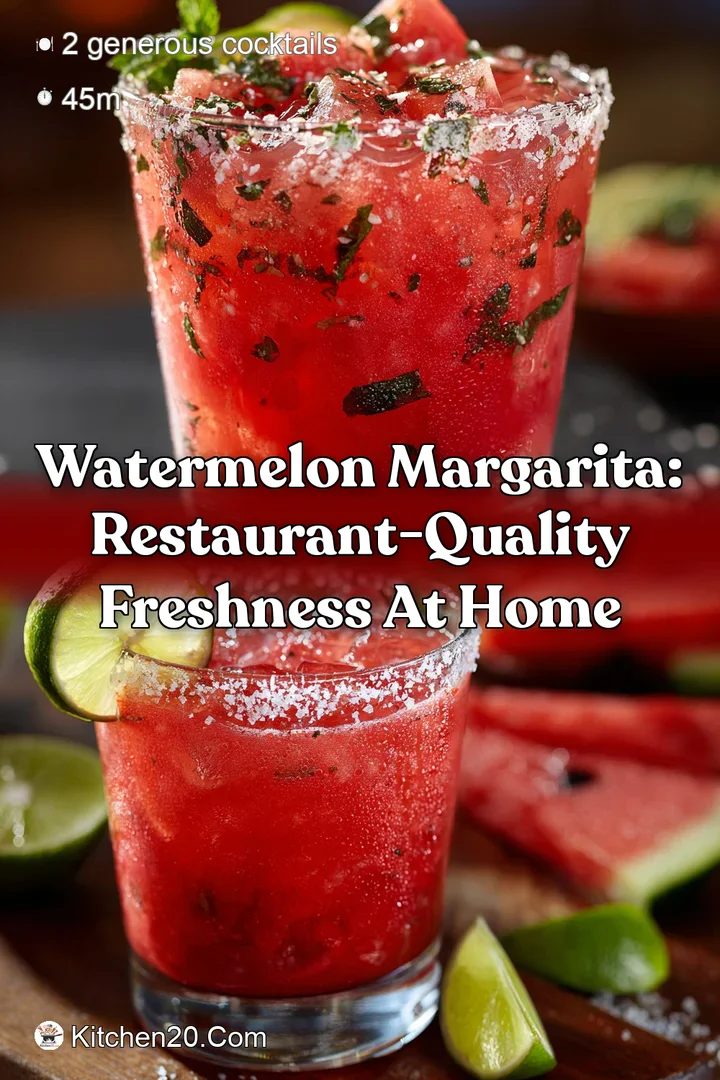 Watermelon Margarita: Restaurant-Quality Freshness At Home