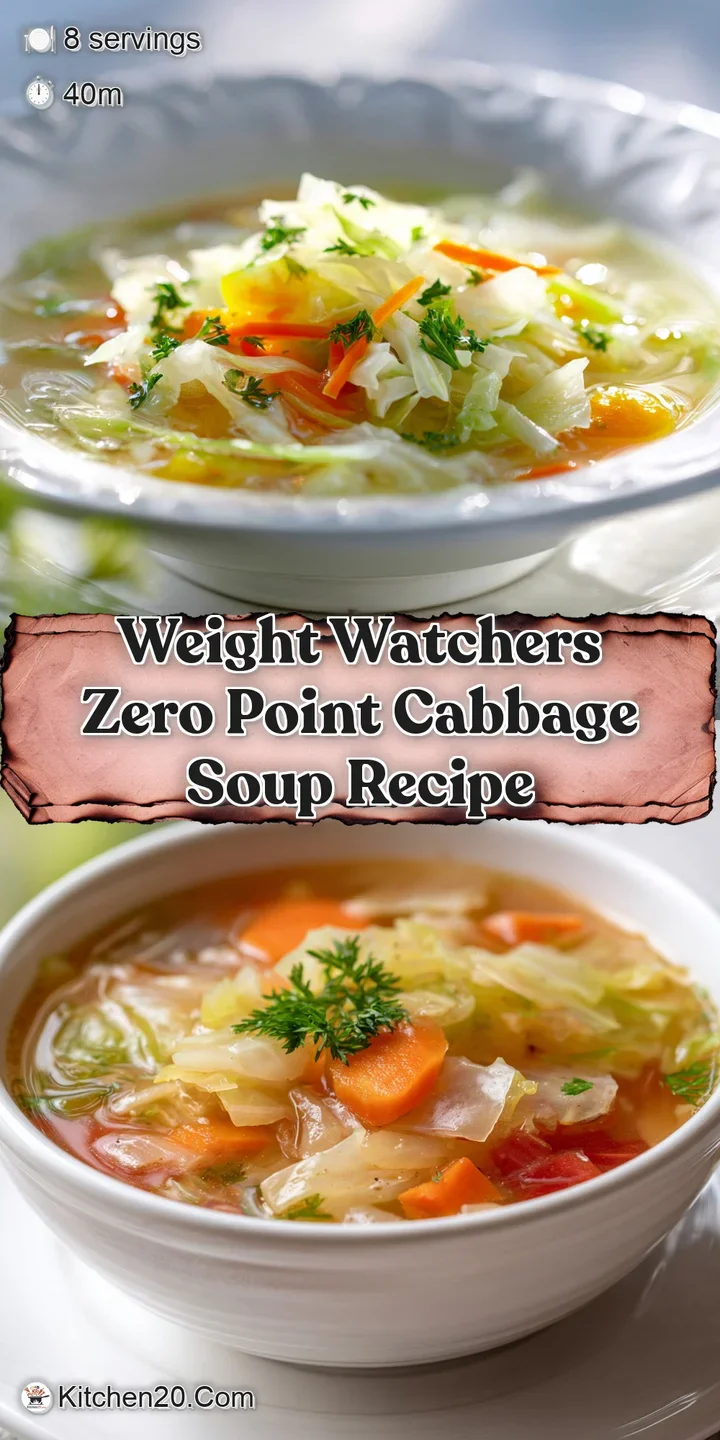 Up-close view of savory cabbage soup, showing tender vegetables and rich, flavorful broth inviting a spoonful of delicious...