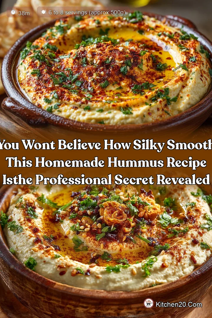 You wont believe how silky smooth this homemade Hummus recipe isthe professional secret revealed