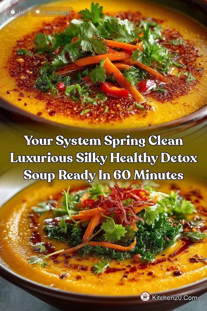 Your System Spring Clean Luxurious Silky Healthy Detox Soup Ready in 60 Minutes
