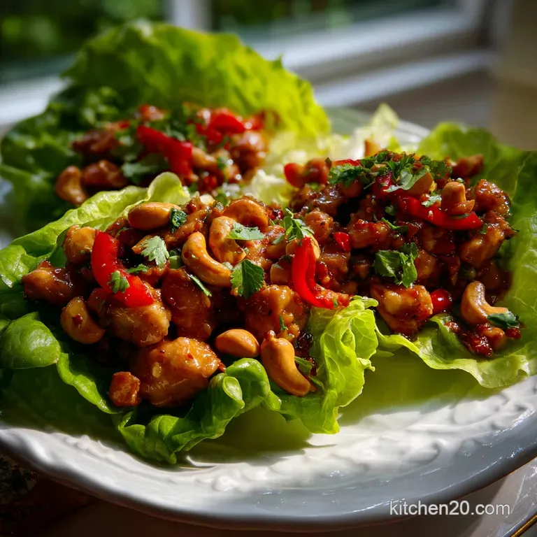 The Ultimate Cashew Chicken Lettuce Wraps Recipe