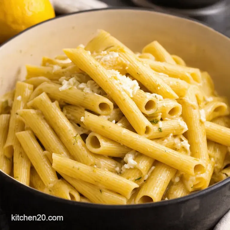 5Ingredient Lemon Ricotta Pasta Perfection presentation