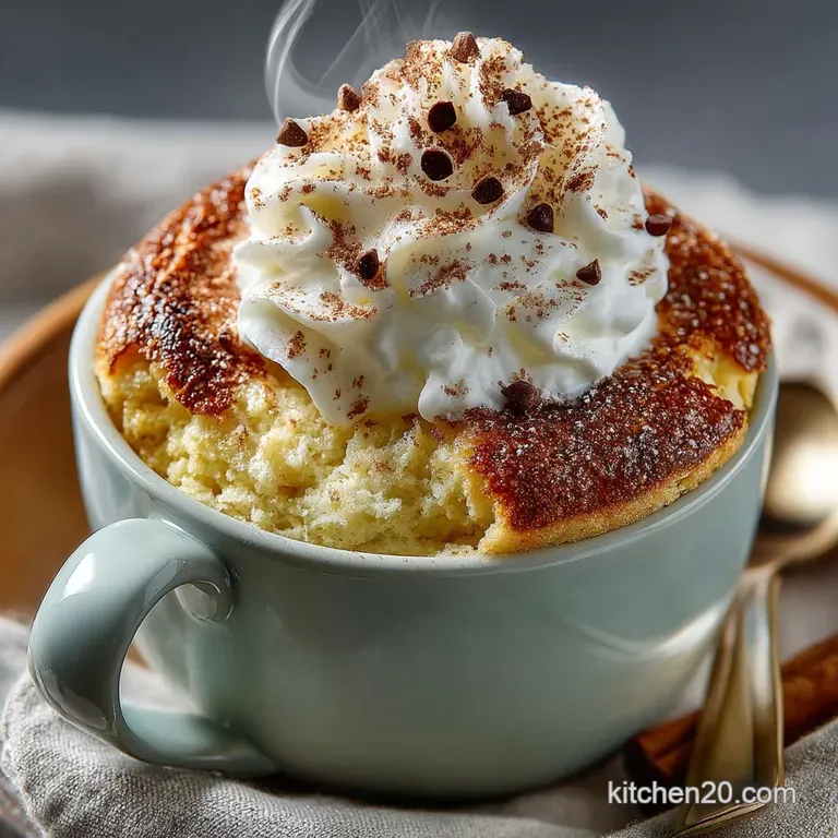 The Speedy Gourmet Perfect 5Minute Vanilla Mug Cake presentation