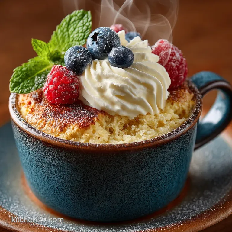 The Speedy Gourmet Perfect 5Minute Vanilla Mug Cake