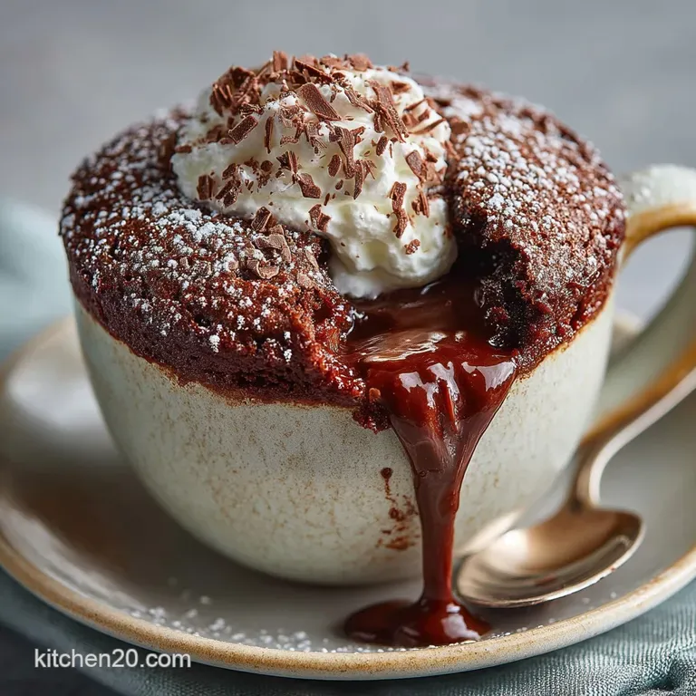 Seriously Quick Chocolate Mug Cake Recipe Molten Centre in 90 Seconds