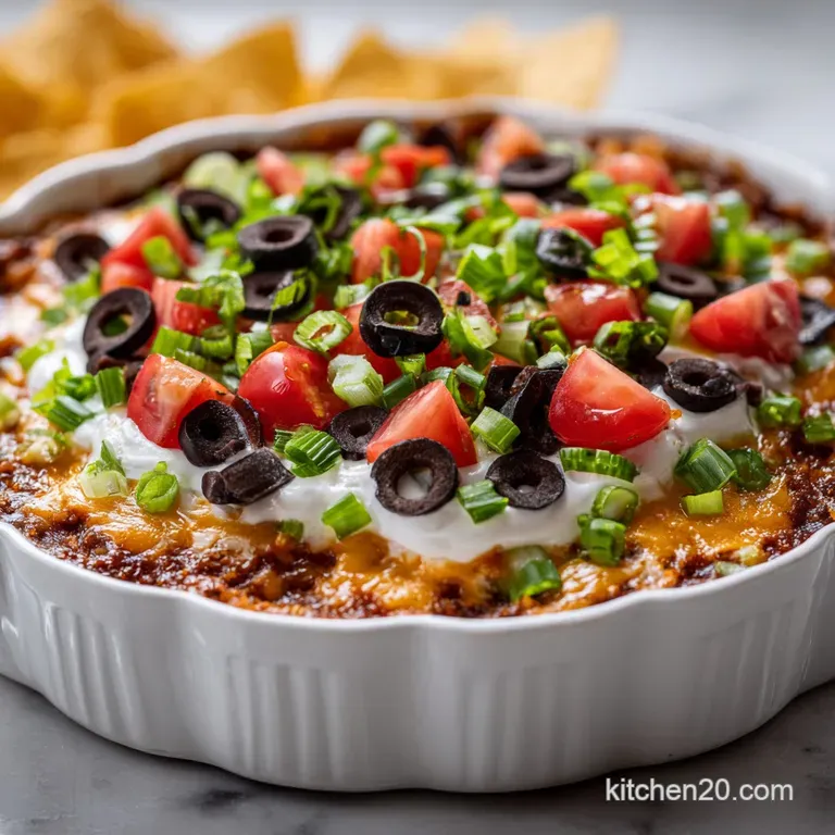 7 Layer Bean Dip for Parties