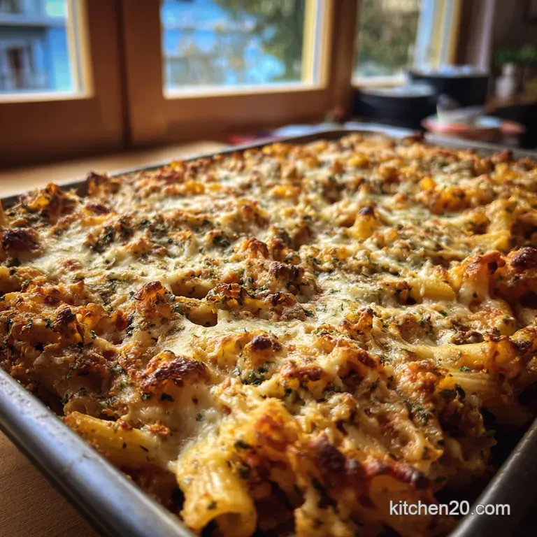 A Hearty Loaded Veggie Baked Ziti the Great British Bake presentation