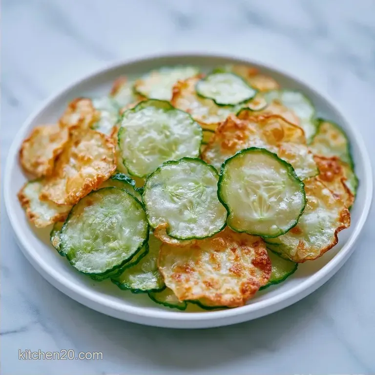 Ultra-Crispy Air Fried Cucumber Chips