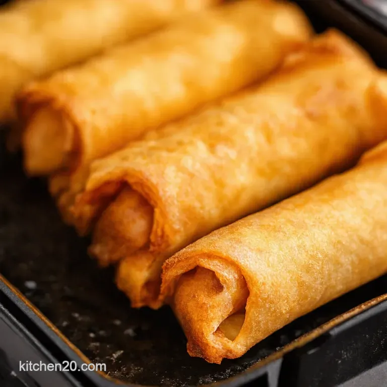 Air Fryer Egg Rolls Crispy Healthier Takeout at Home presentation