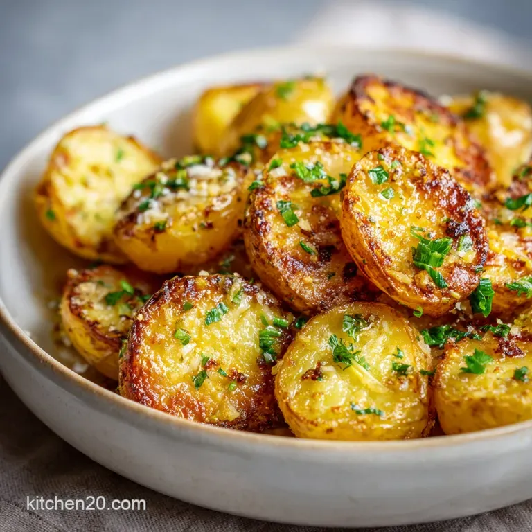 Crispy 4 Ingredient Air Fryer Greek Lemon Potato