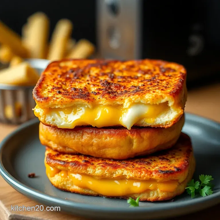 Air Fryer Grilled Cheese: Golden Goodness in Minutes! Air Fryer Grilled Cheese: Crispy Golden Perfection!