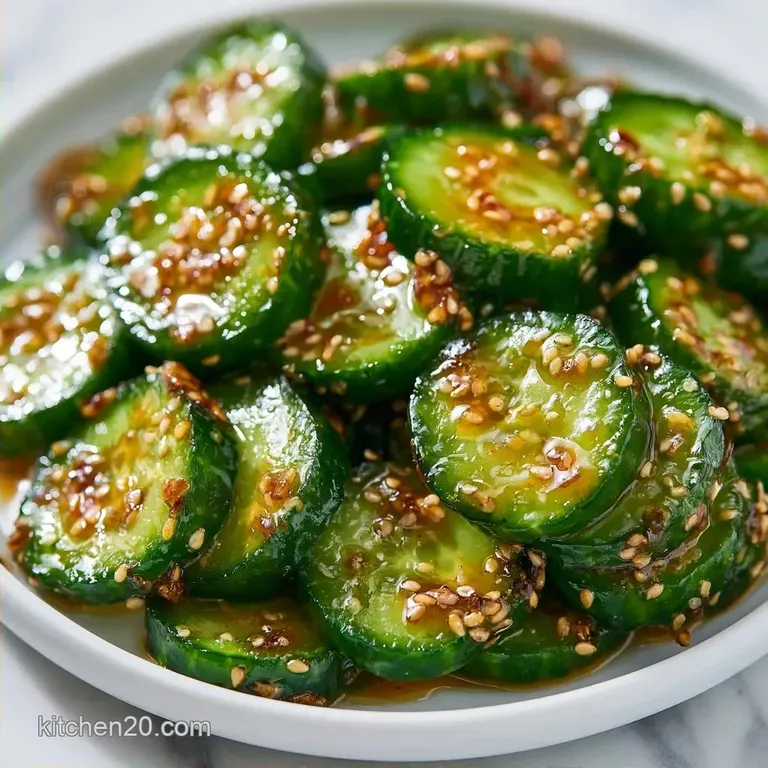 Crunchy Asian Sesame Cucumber Salad in 10 Minutes